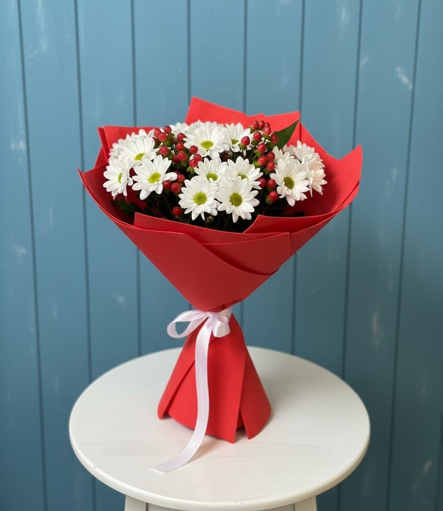 Букет цветов из: Хризантемы в Пангодах