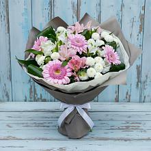 Букет цветов из:  Герберы, Альстромерии и Хризантемы #REPLACE_PRED# Пангодах