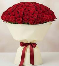 Букет 101 Красная роза Милано в Пангодах