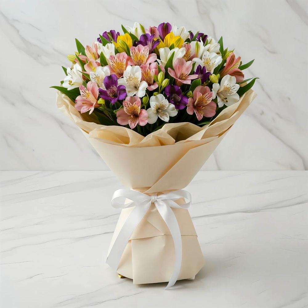 Букет цветов из: Альстромерии в Пангодах