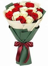 Букет Микс из красных и белых роз #REPLACE_PRED# Пангодах