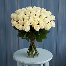 Букет 51 Белая роза Эдлесс Лав в Пангодах