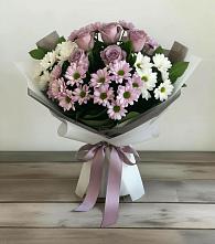 Букет цветов из:  Хризантемы и Розы в Пангодах