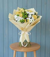 Букет цветов из:  Хризантемы и Розы #REPLACE_PRED# Пангодах