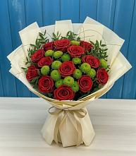 Букет цветов из:  Розы и Хризантемы в Пангодах