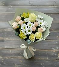 Букет цветов из:  Альстромерии, Розы и Хризантемы в Пангодах