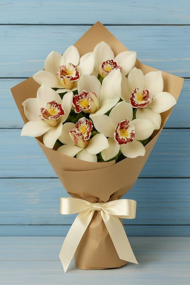 Букет цветов из: Орхидеи и Розы в Пангодах