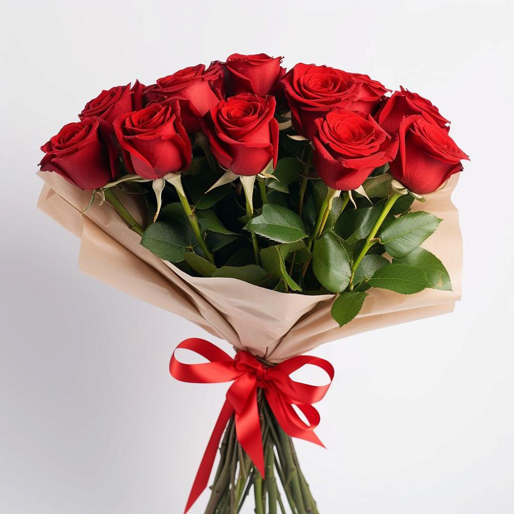 Букет 11 Красных роз Эдлесс Лав в Пангодах
