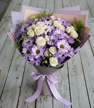 Букет цветов из:  Хризантемы и Розы в Пангодах